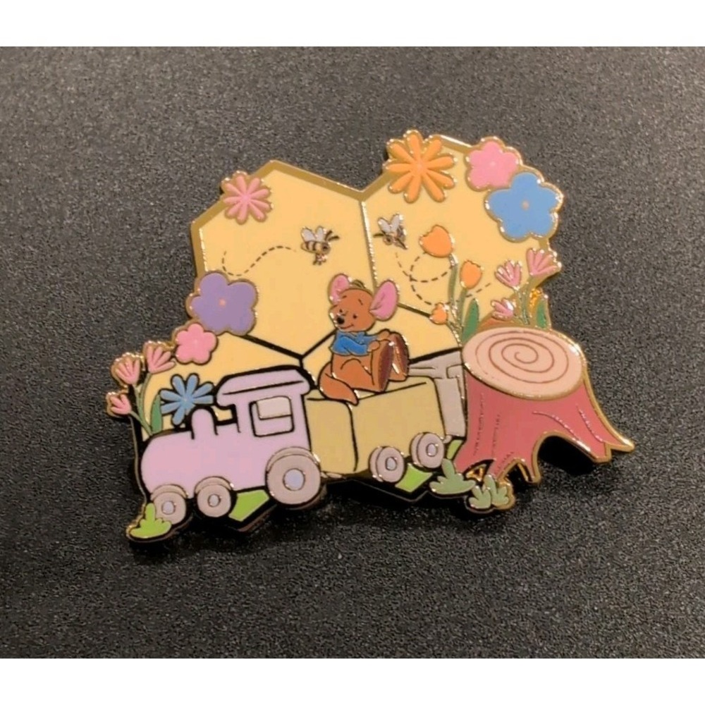 Disney Winnie the Pooh Honeycomb Spring Characters Blind Box Enamel Pin Roo